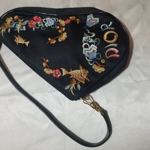 Christian Dior Koi Fish Saddle Bag Embroidered - Picture 4 of 7